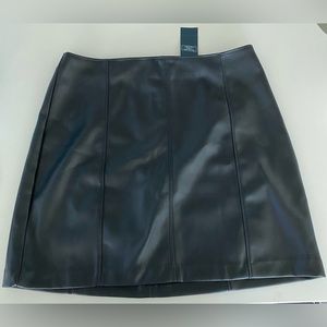 Abercrombie and Fitch black vegan leather skirt